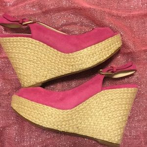 Michael Kors Pink Keelyn Wedges